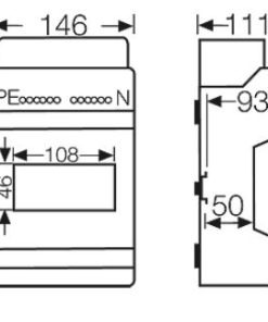 tủ điện nhựa kv 6106
