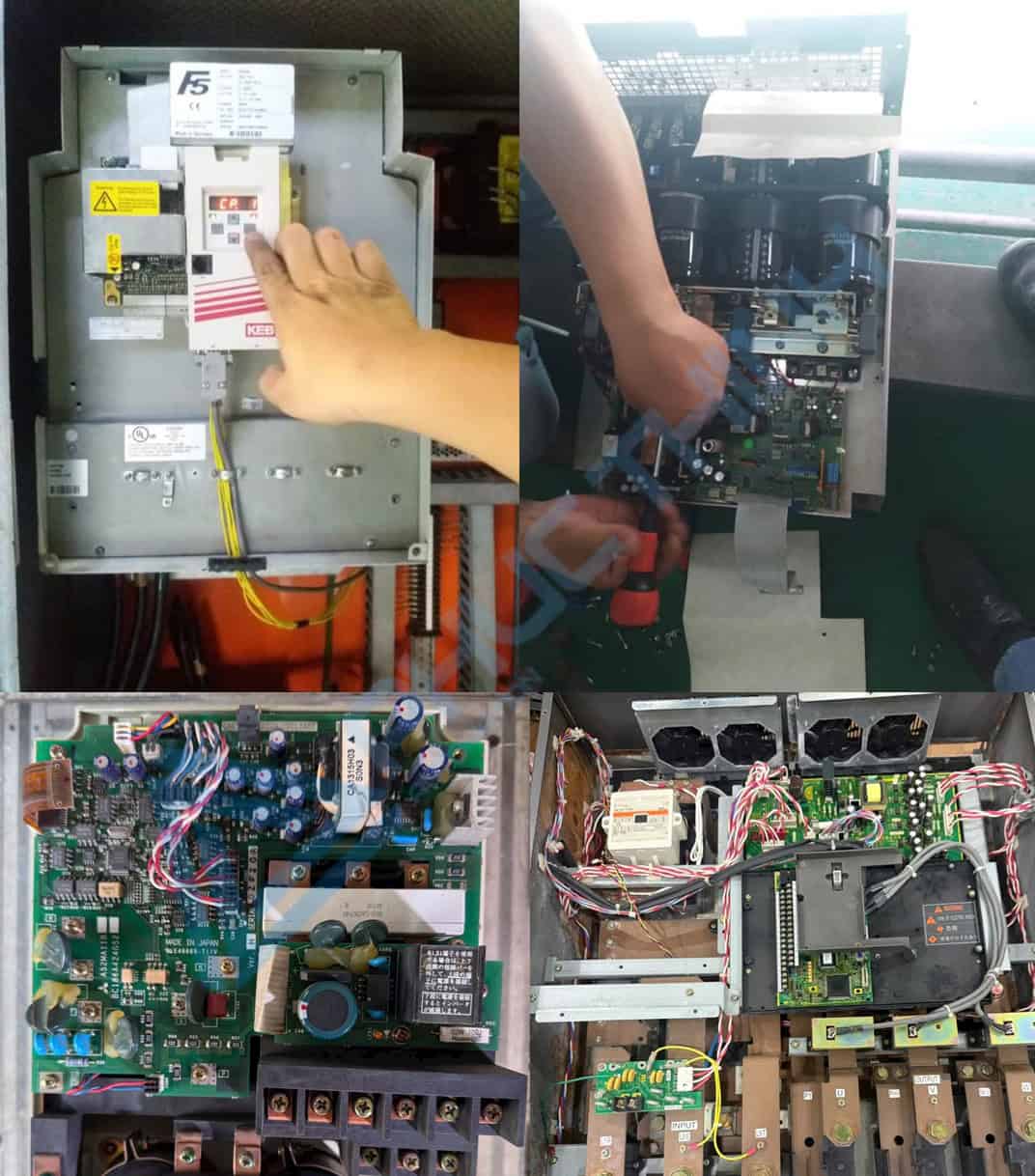 Hỉnh ảnh sửa chữa biến tần các loại